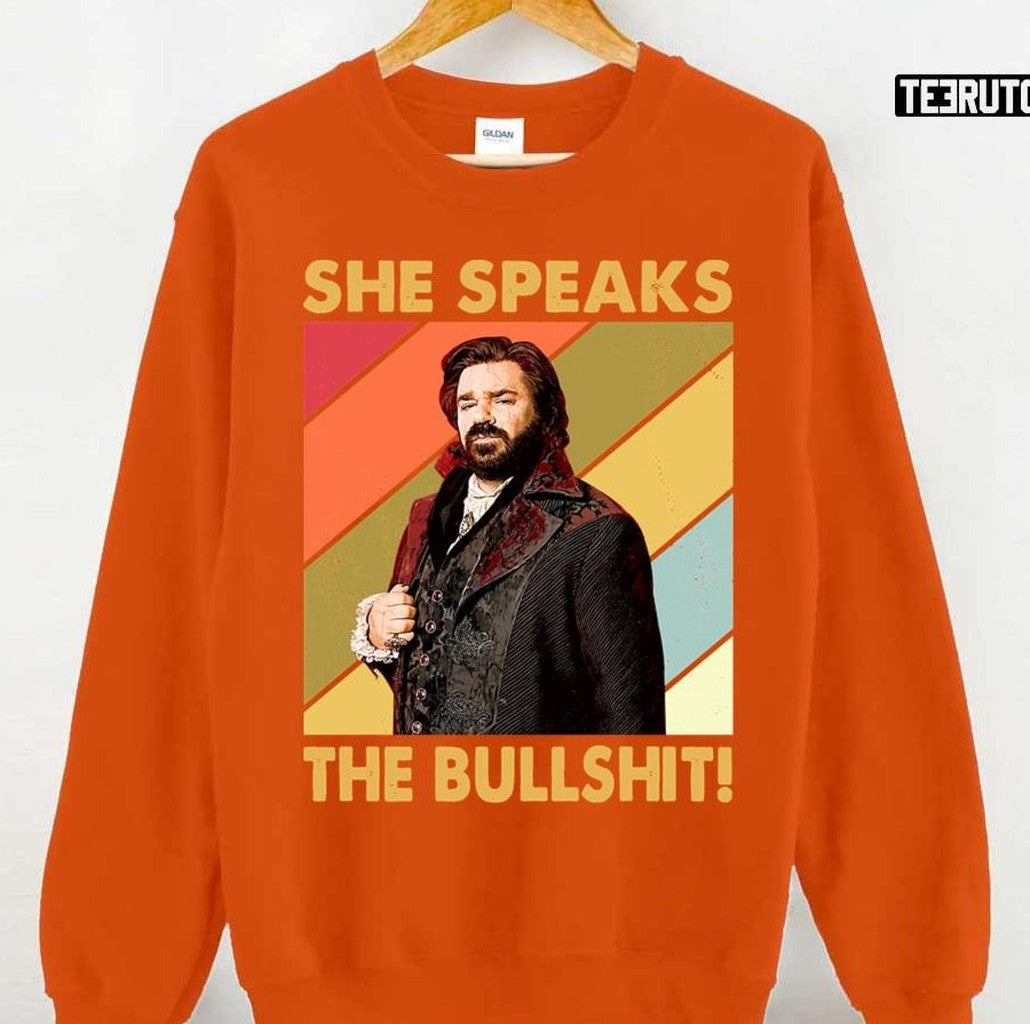 Retro She Speaks The Bullshit Jackie Daytona Unisex T-Shirt