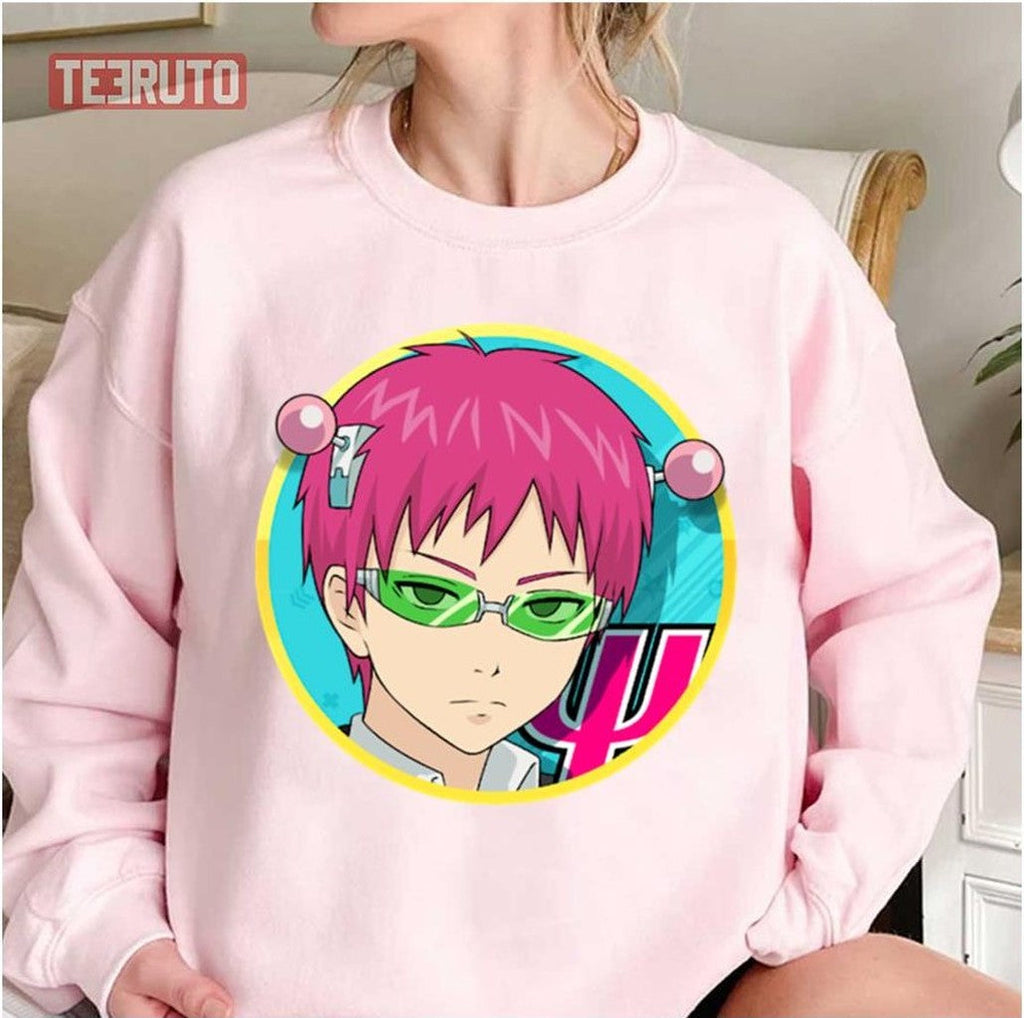 Round Design The Disastrous Life Of Saiki K Unisex Sweatshirt