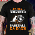Baseball &amp; Dog Funny Gifts For Baseball And Dog Lovers Unisex T-Shirt