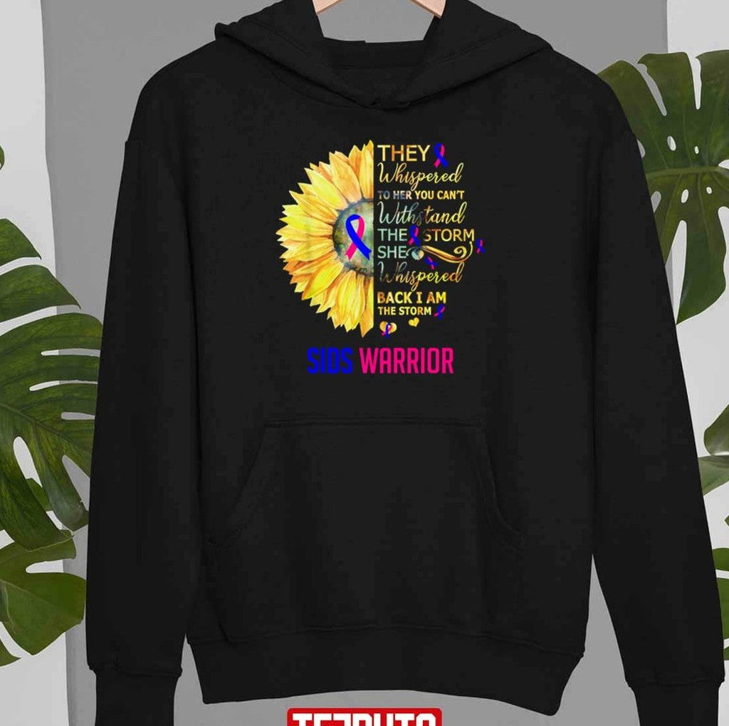 Sunflower Sudden Infant Death Syndrome Sids Awareness Warrior Support Unisex T-Shirt