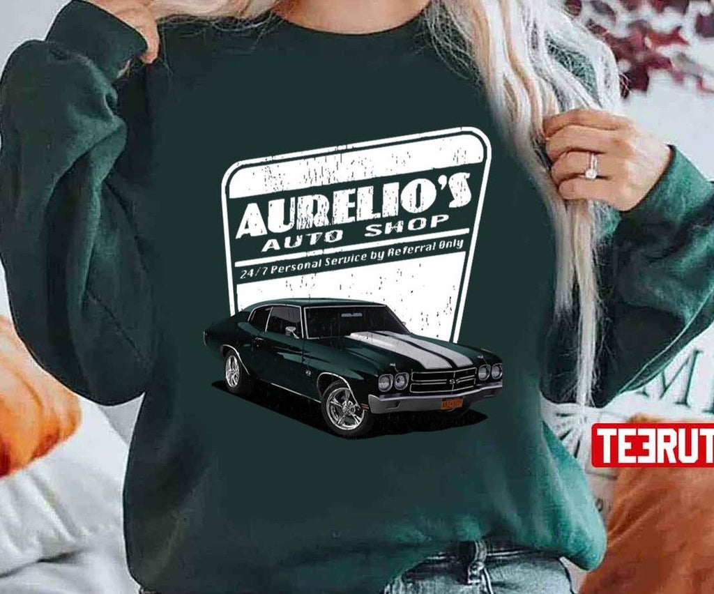 Aurelio's Auto Shop John Wick Keanu Reeves Unisex T-shirt