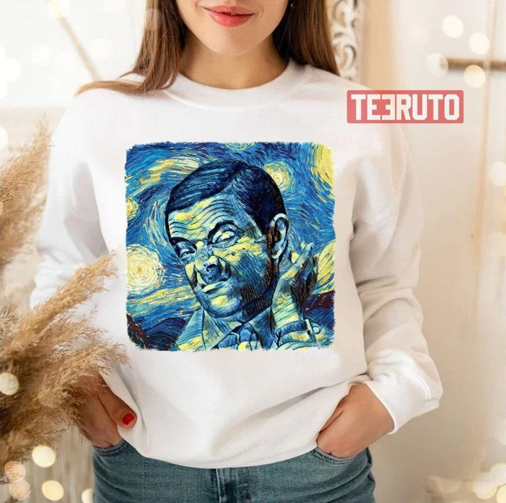 Mr Bean Van Gogh Style Unisex T-Shirt