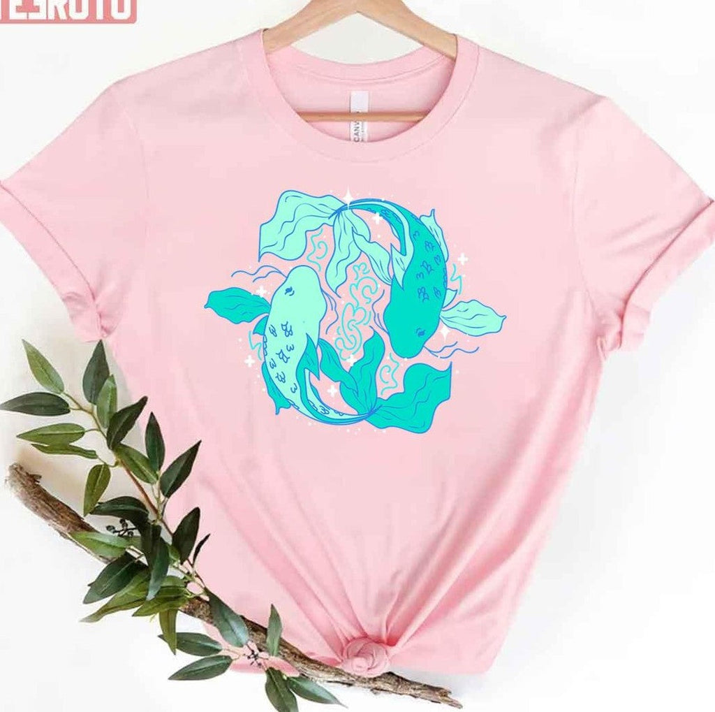 Pisces Fish Turquoise Unisex T-Shirt