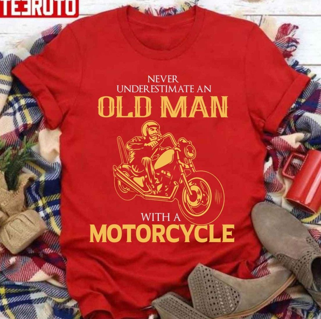 Never Underestimate An Old Biker Unisex Sweatshirt