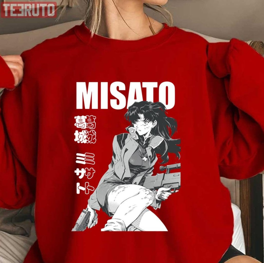 Badass Misato Katsuragi Neon Genesis Evangelion Unisex Sweatshirt