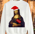 Mona Lisa Christmas Unisex Sweatshirt
