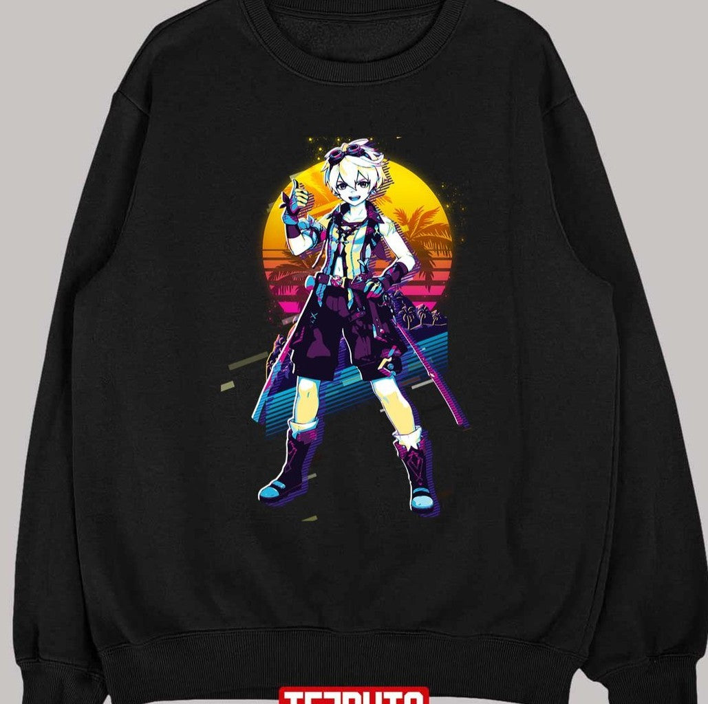 Bennett Genshin Impact 80s Retro Unisex T-shirt