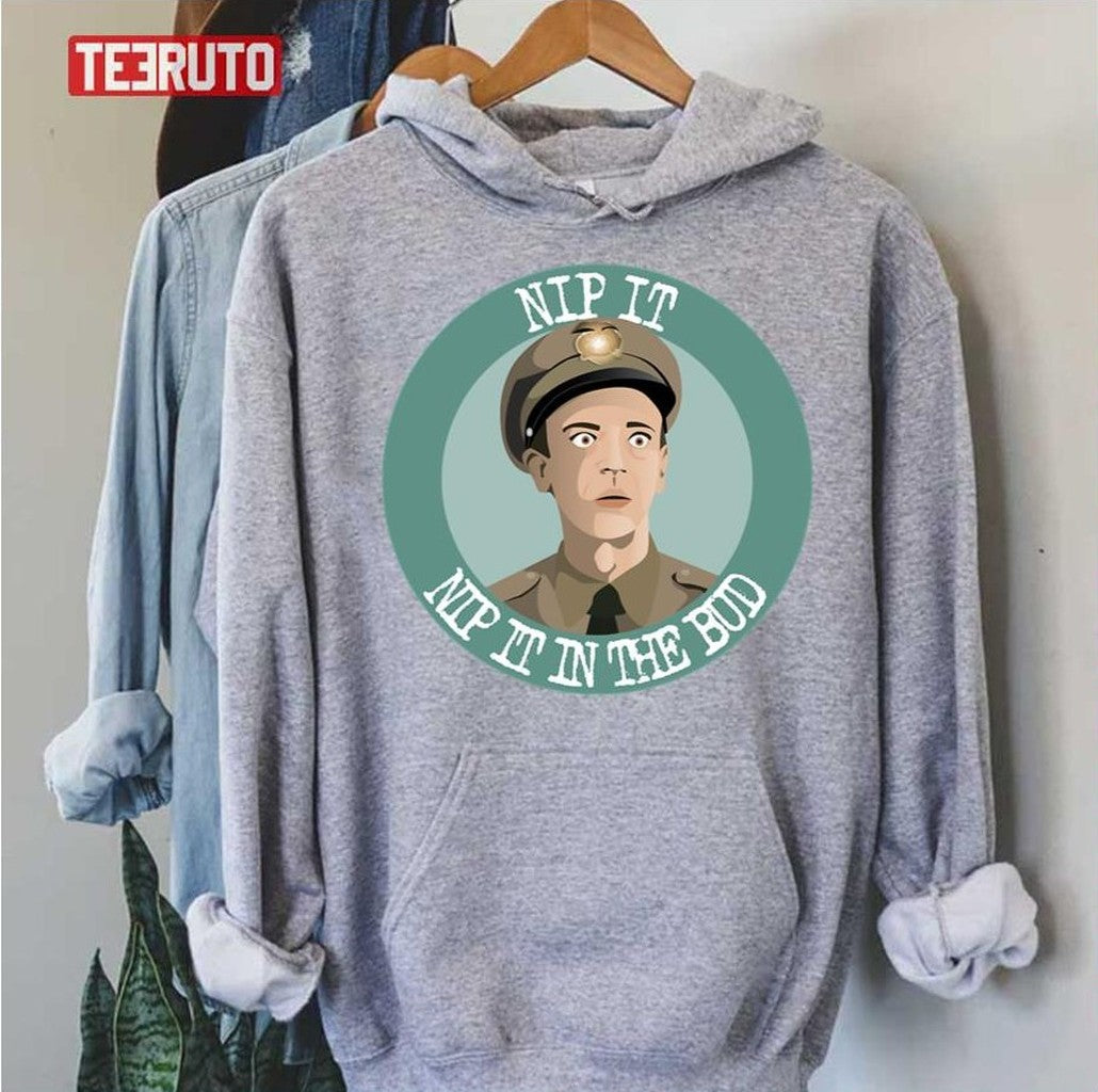 Barney Fife Round Logo Andy Griffith Unisex Hoodie