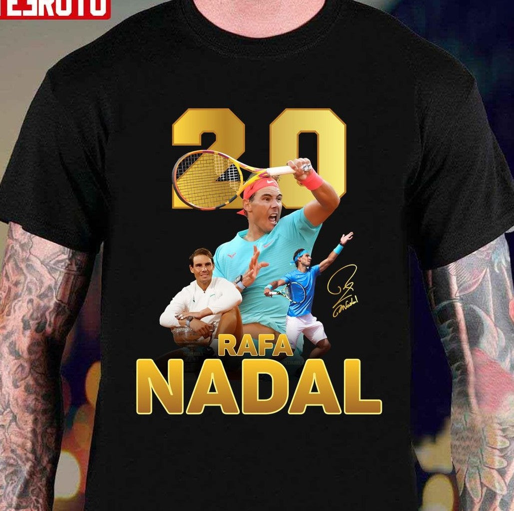 Rafa Nadal 20 Grand Slam Champion Unisex T-Shirt