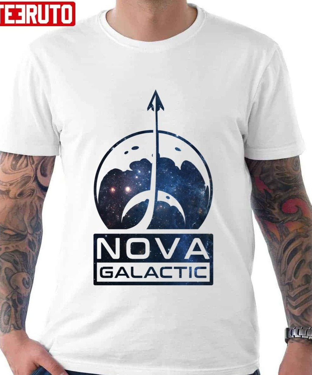 Nova Galactic Logo Clean Galaxy Starfield Unisex Hoodie
