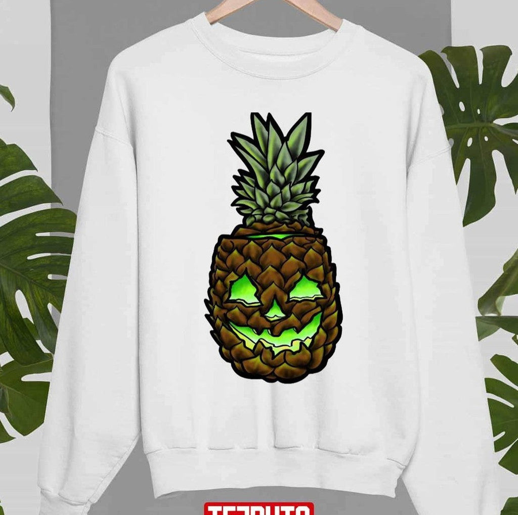 Pineapple Jackolantern Hawaiian Halloween Unisex Sweatshirt