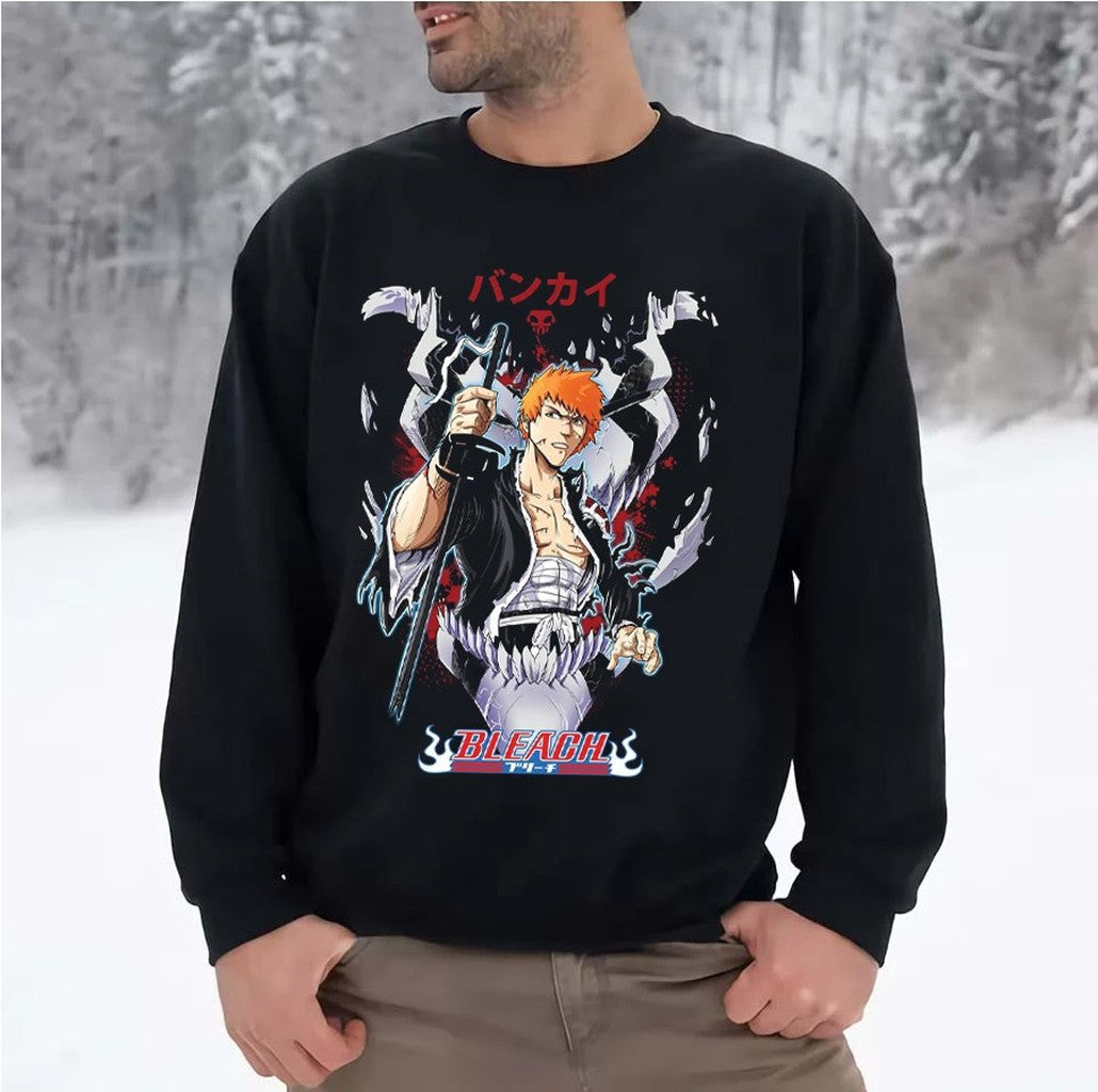 Rukia Kuchiki Orange Hair Bleach Anime Unisex Sweatshirt
