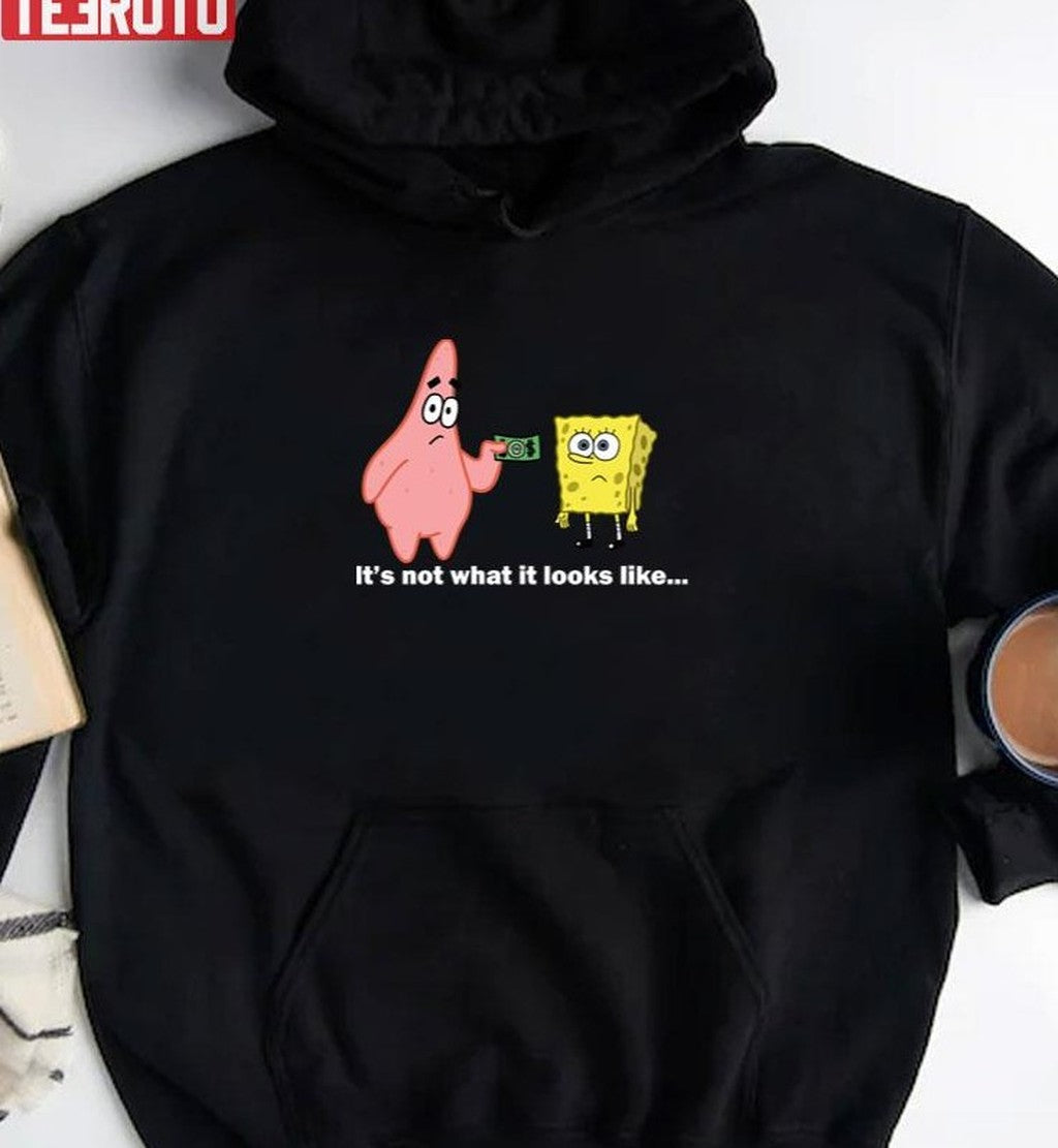 Spongebob And Patrick Give Money Naked Dark Meme Unisex T-Shirt