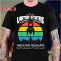 Space Force Retro Design Distressed Unisex T-Shirt