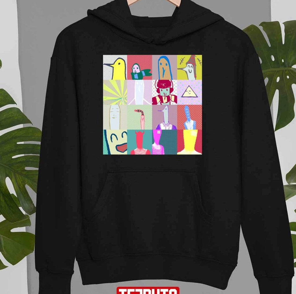 Punpun Grid Print Unisex Sweatshirt