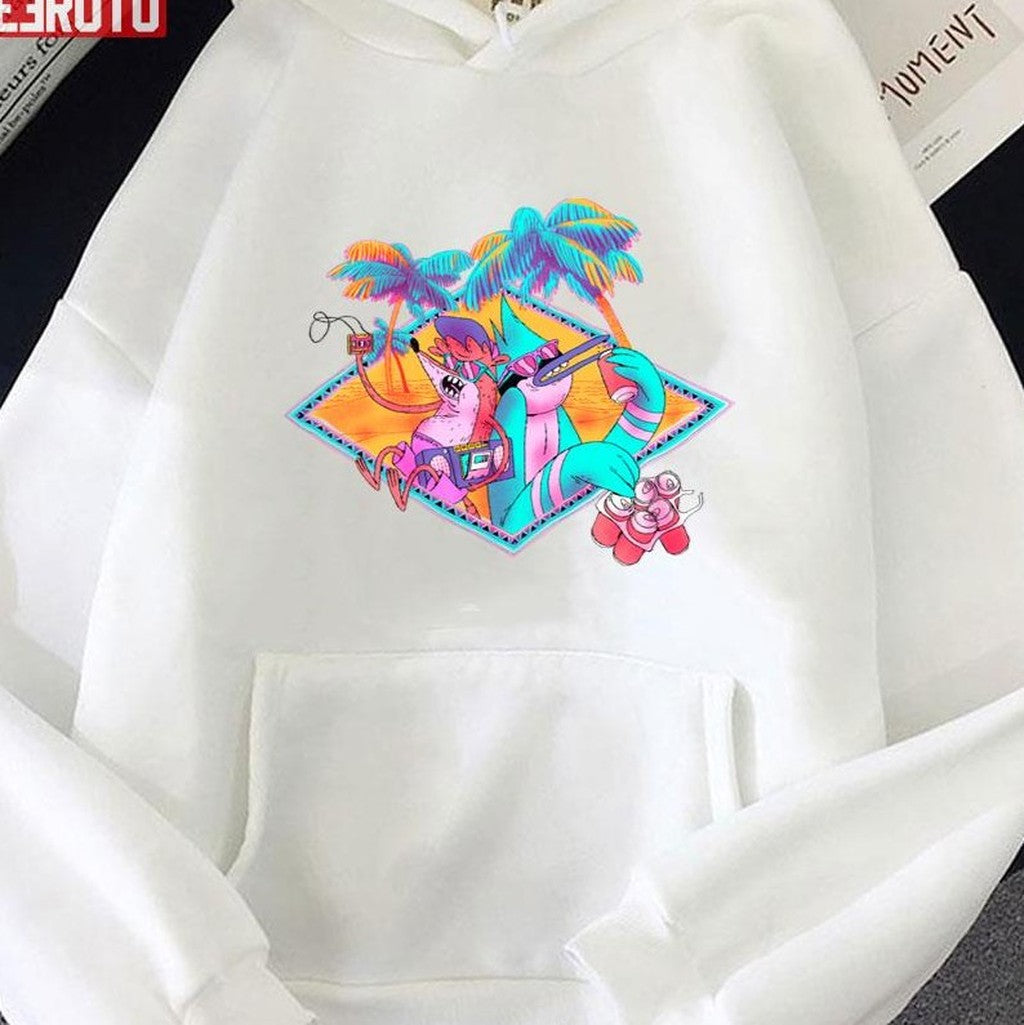 Summertime Regular Show Neon Unisex Sweatshirt