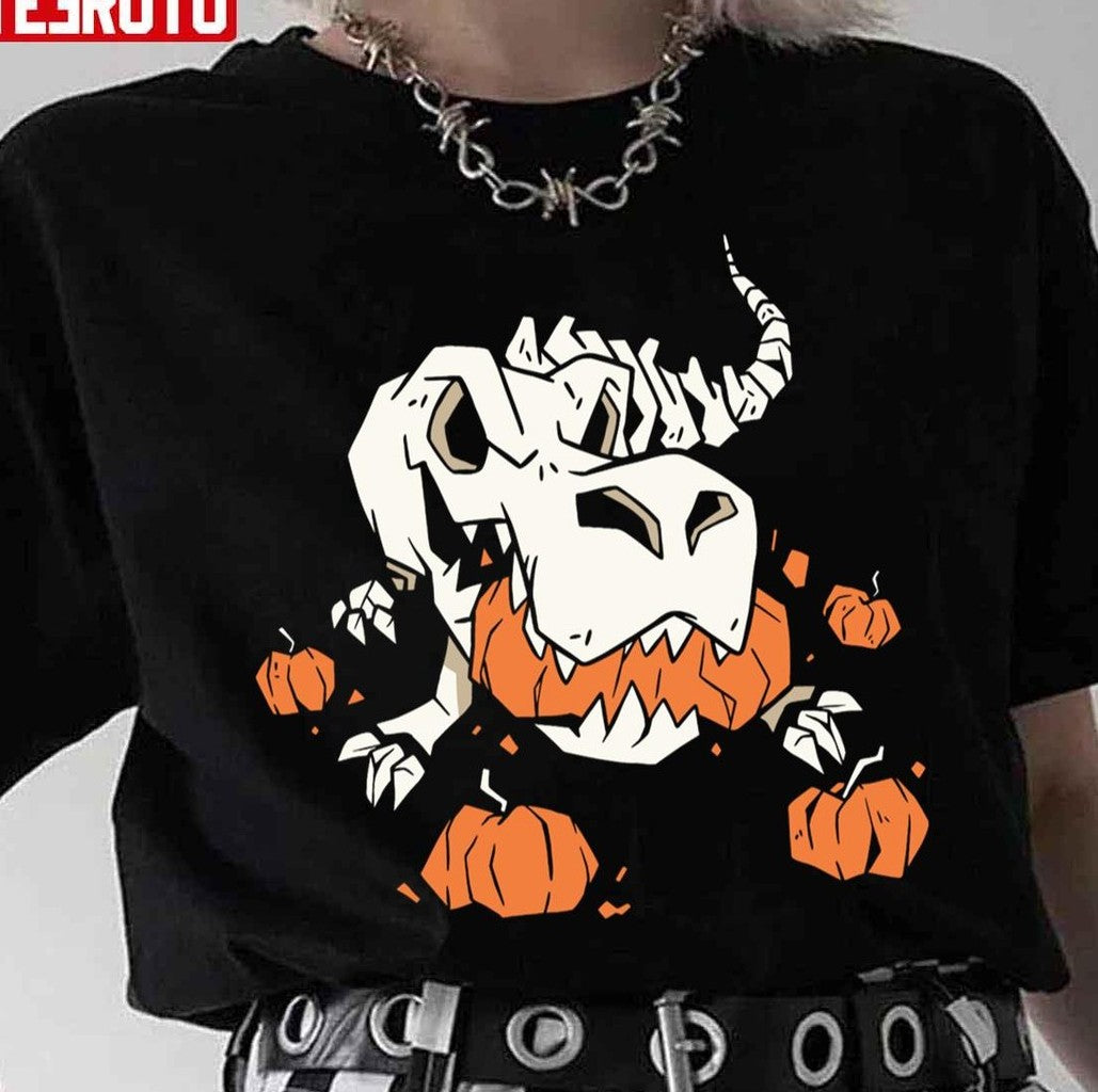 Skeleton Dinosaur Halloween Unisex T-Shirt