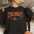 Cincinnati Football Vintage Style Crewneck Sweatshirt, Cincinnati Football Crewneck, Football T-shirt, Cincinnati Fan Gifts FND21