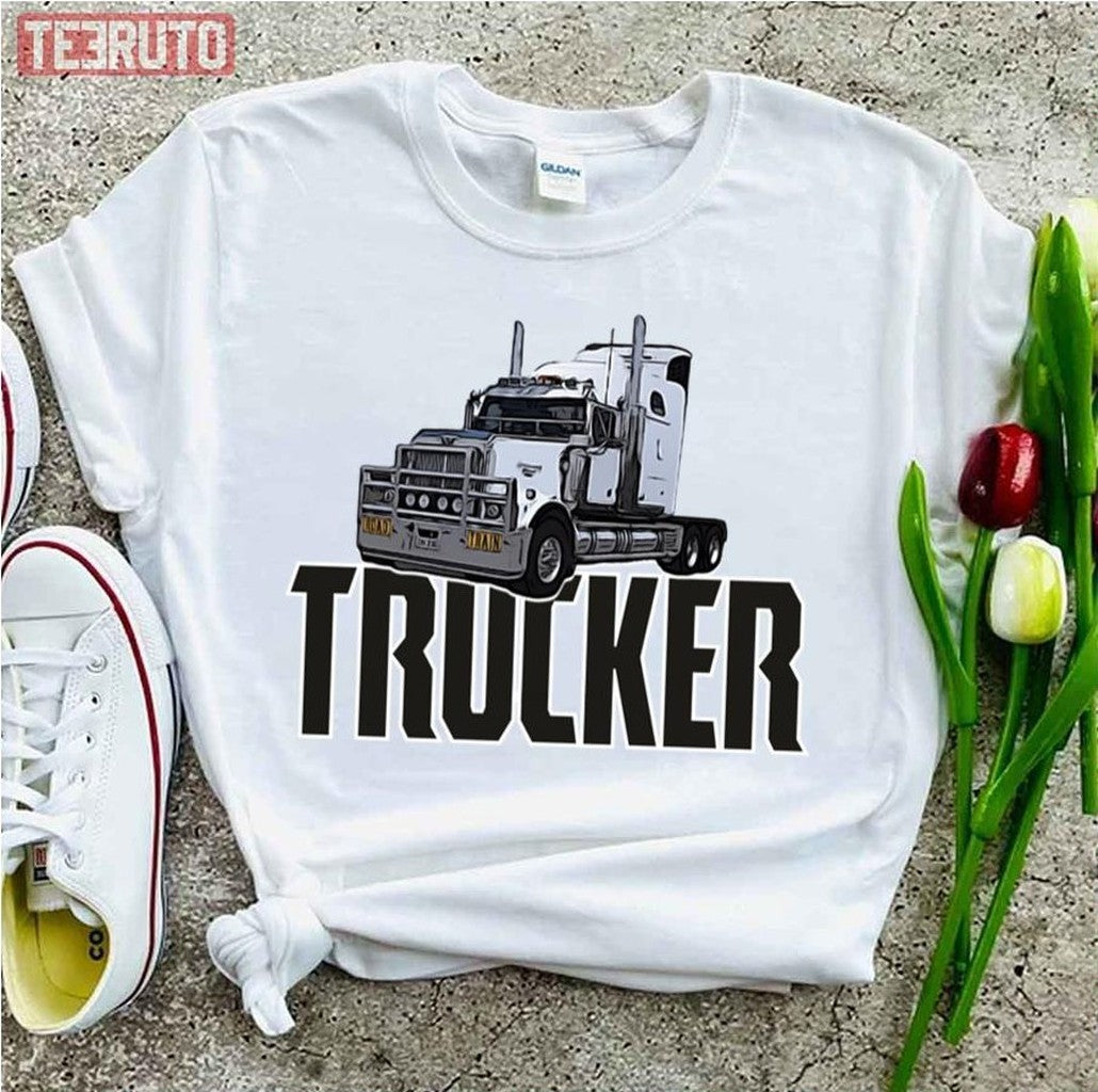 Australian Road Train Trucks Lorry Aussy Trucker Driver In The Outback Unisex T-Shirt