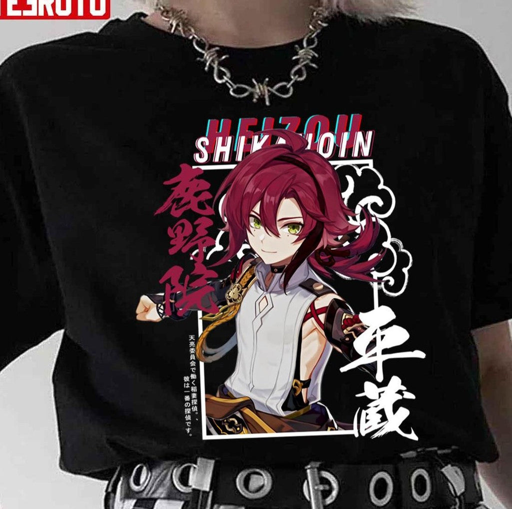 Shikanoin Heizou Anemo Character Genshin Impact Unisex T-Shirt