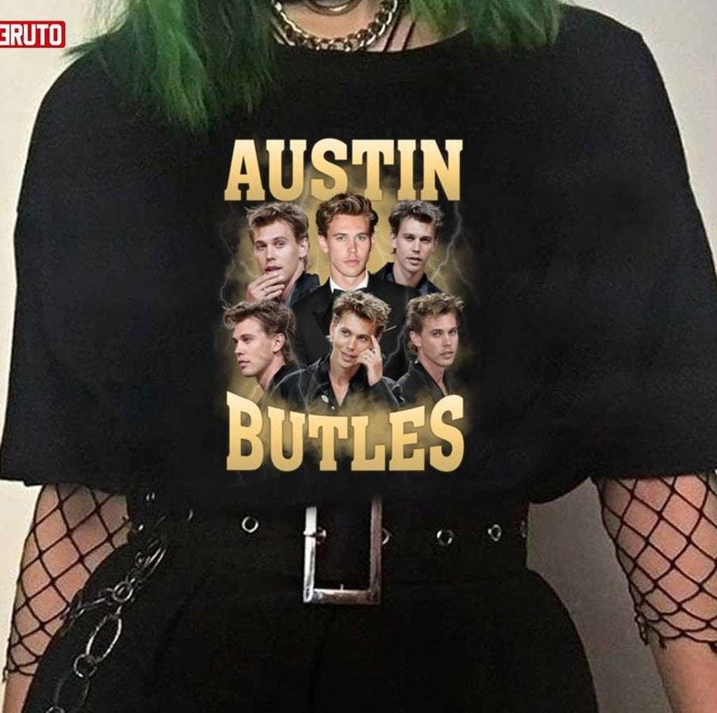 Austin Butler Vintage Yellow Portrait Unisex Sweatshirt