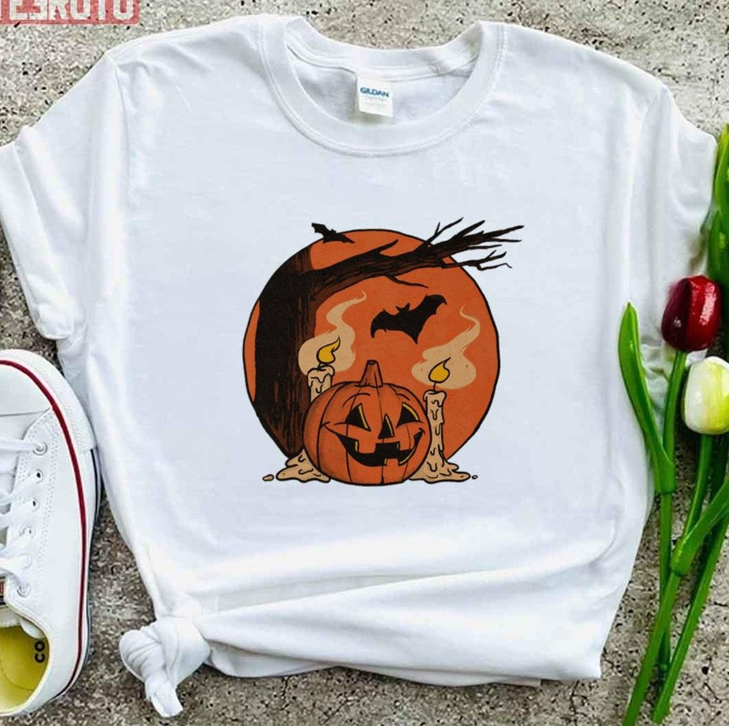 Pumpkin Halloween Vintage Art Unisex T-Shirt