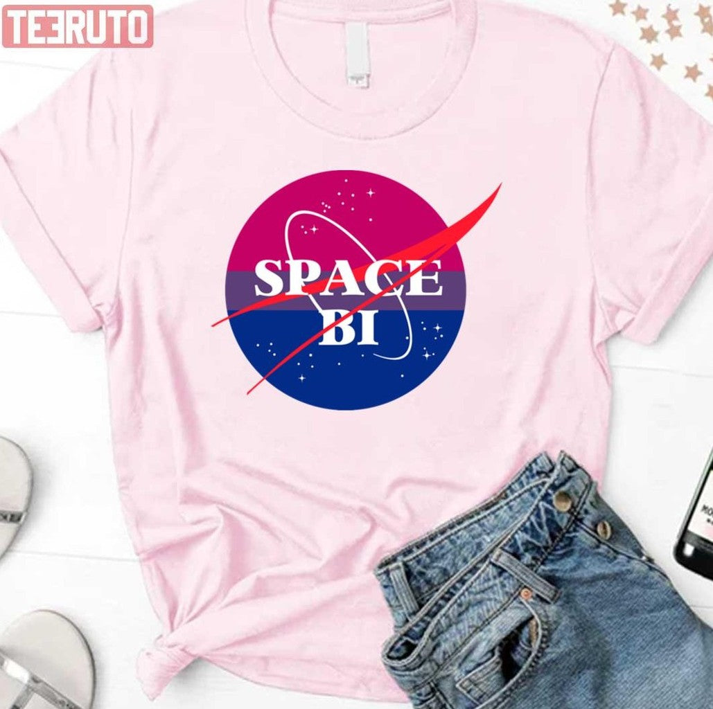 Space Bi Bisexual Outer Space Nasa Funny Unisex Sweatshirt