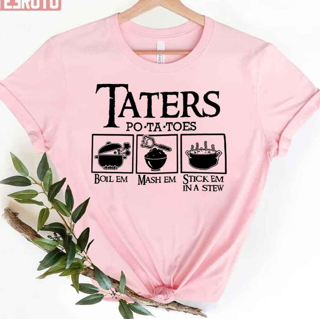 Taters Potatos Logo Design Unisex T-Shirt