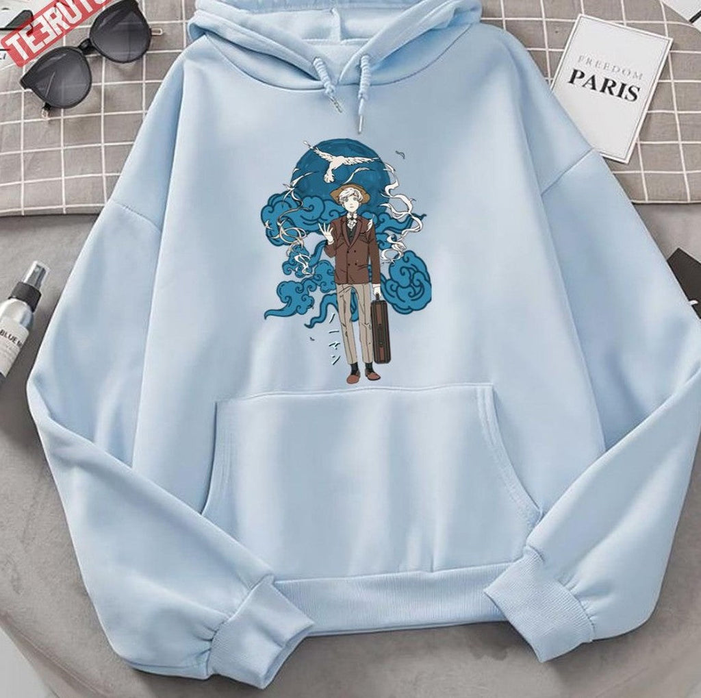 Norman Into 7214 Promised Neverland Japanese Style Art Unisex Hoodie
