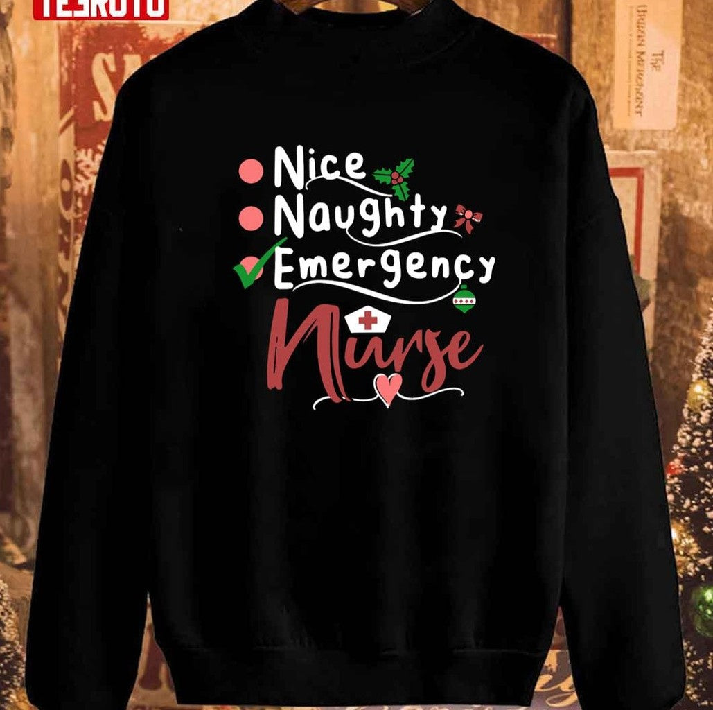Nice Naughty Emergency Vintage Sweatshirt