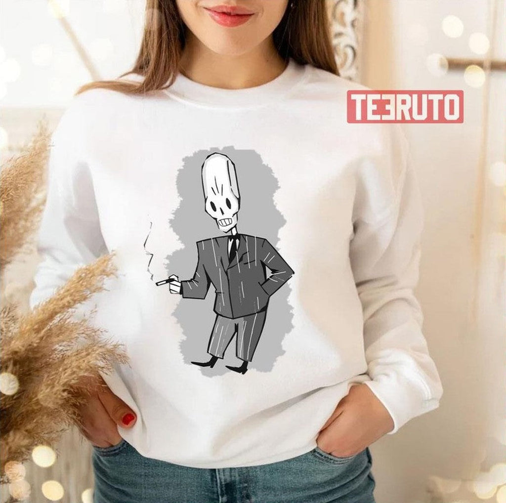 Black &amp; White Manny Grim Fandango Unisex Sweatshirt
