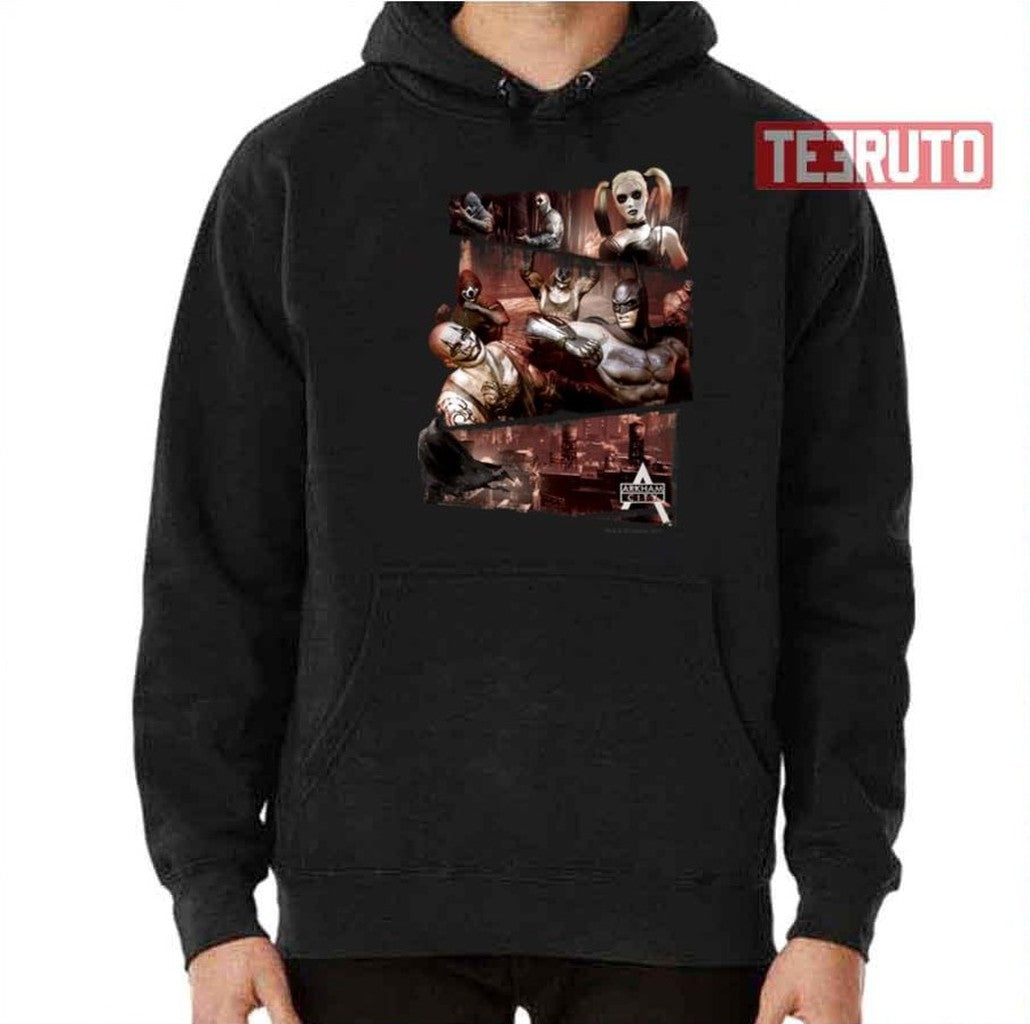Arkham City Characters Trifold Unisex T-Shirt
