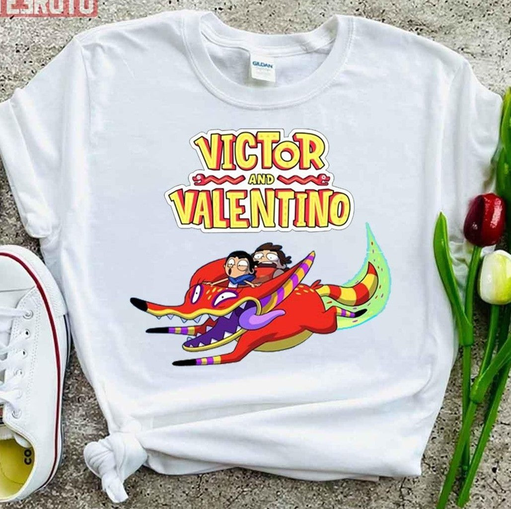 Riding Funny Fox Victor And Valentino Unisex T-Shirt
