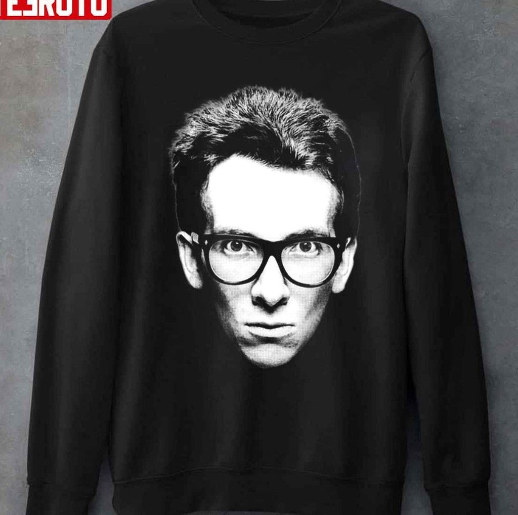 Portrait Of Elvis Costello Graphic Unisex T-shirt