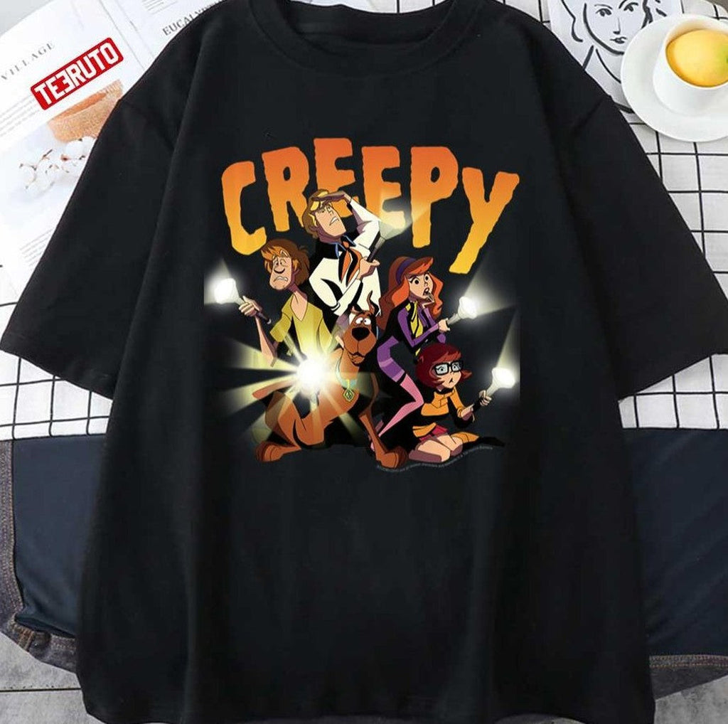 Mystery Gang Group Shot Creepy Scooby Doo Unisex T-Shirt