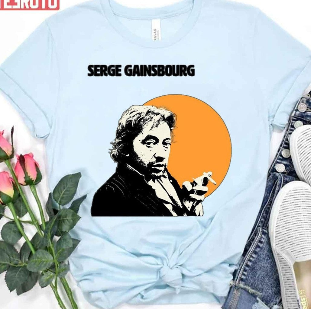 Serge Gainsbourg Portrait Graphic Unisex T-Shirt