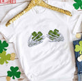 Shamrock Skeleton Hand Bra Unisex T-Shirt