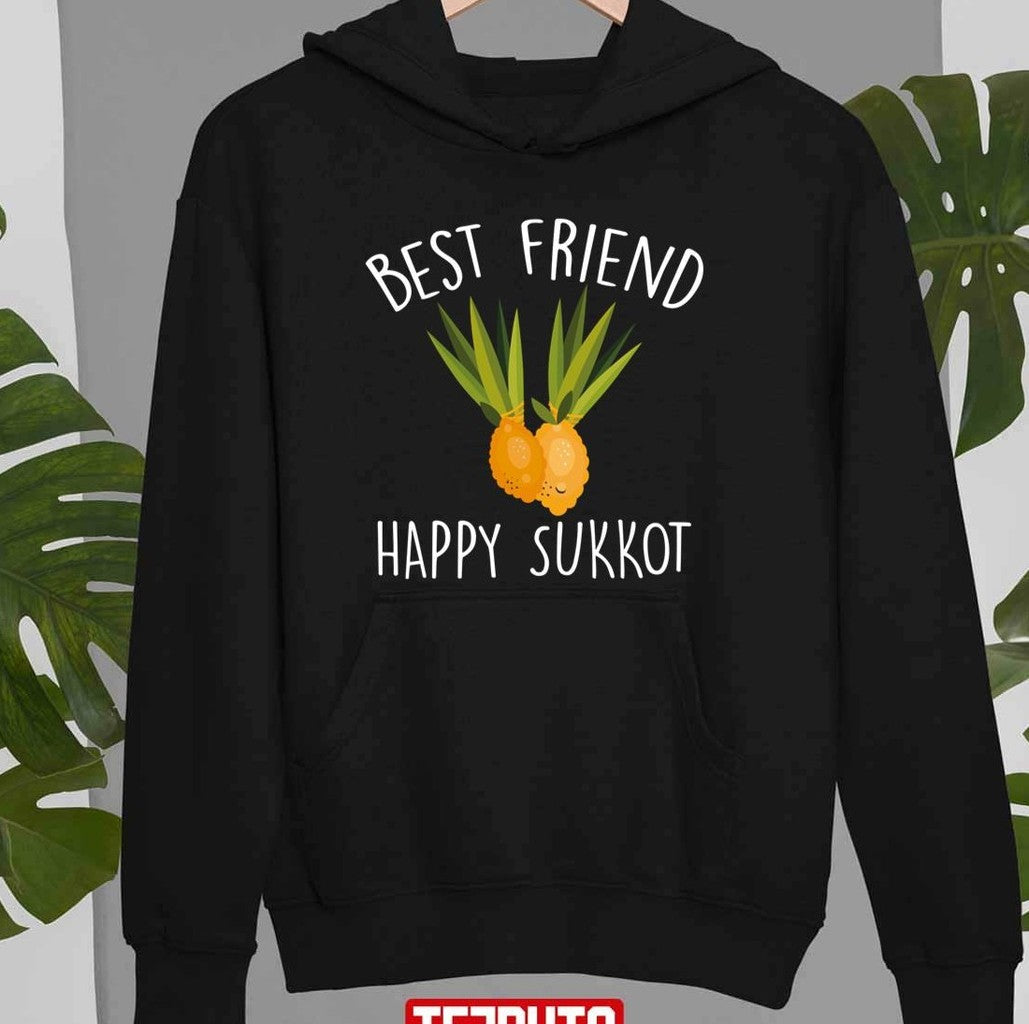 Best Friend Sukkot Day Lulav Palm Tree Jewish Funny Unisex T-shirt