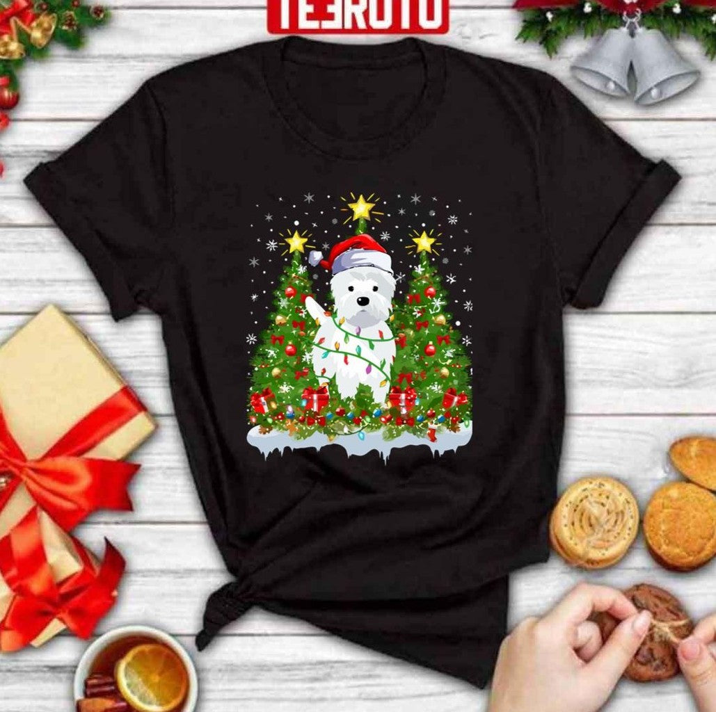 Puppy Westie Christmas Tree Dog Unisex Sweatshirt