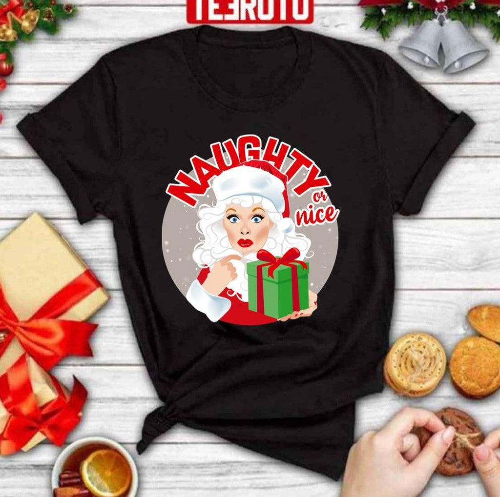 Naughty Or Nice Merry Christmas Unisex Sweatshirt