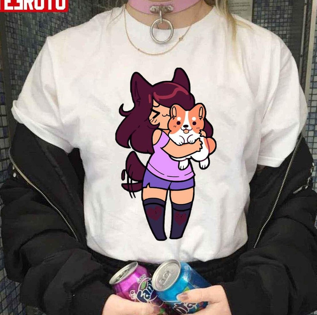 Aphmau Cute With Her Dog Unisex T-Shirt