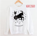 Black Capricorn Zodiac Sign Unisex Sweatshirt