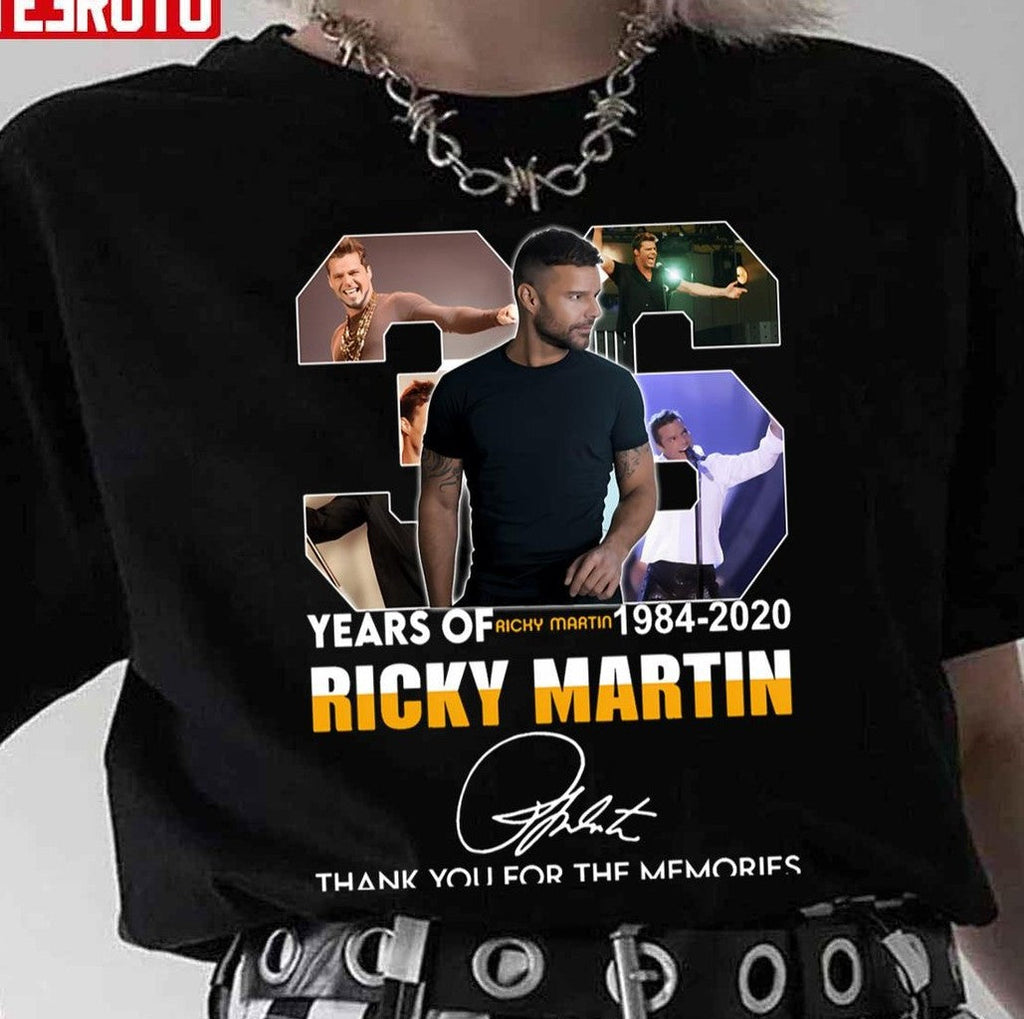 36th Years Anniversary Ricky Martin Unisex T-Shirt