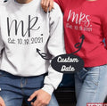 Bachelor Mr And Mrs Customize Days Matching Couple Valentine Sweatshirt