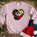 Ashes Day Of The Dead Couple Sugar Skull Lover Unisex Sweatshirt