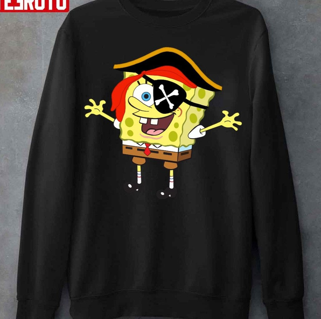 Pirate Halloween Spongebob Unisex T-Shirt