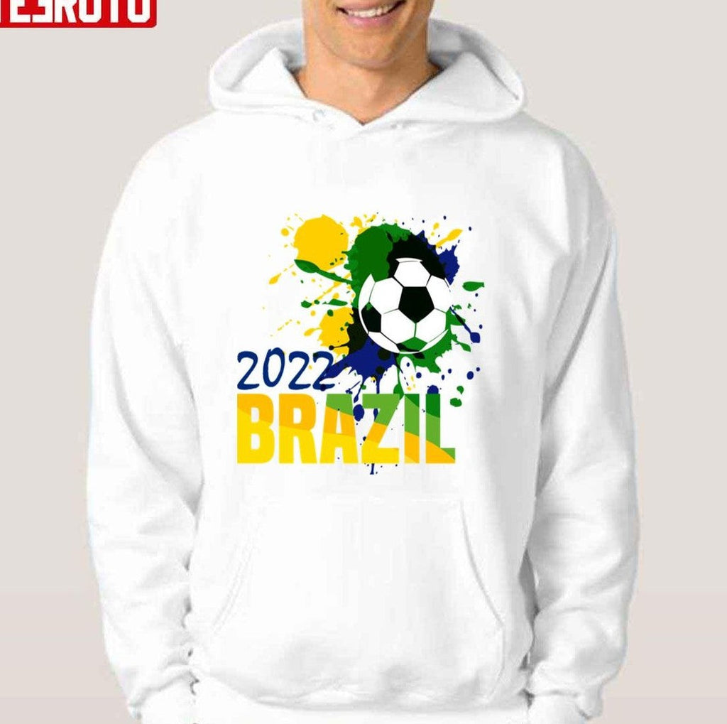 22nd Brazil World Cup 2022 Brazil Flag Unisex Hoodie