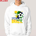 22nd Brazil World Cup 2022 Brazil Flag Unisex Hoodie