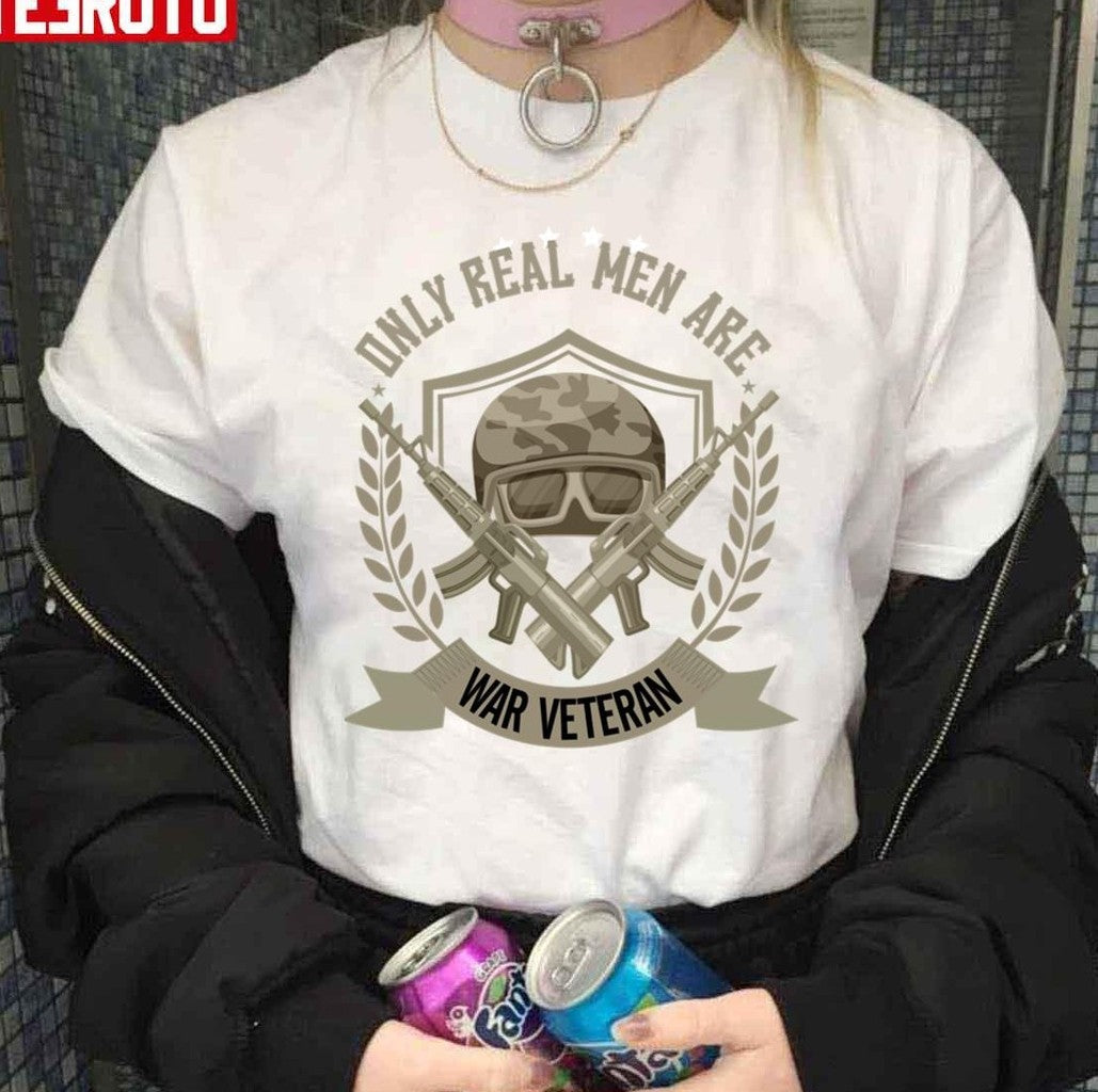 Only Real Men Are War Veteran July 4th Best Father Day Idea Memories Unisex Sweatshirt