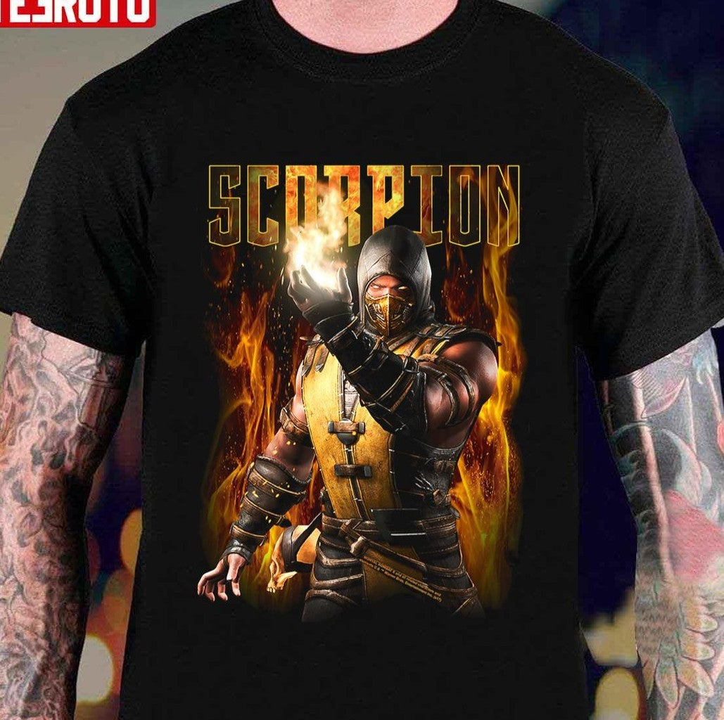 Scorpion Golden Color Design Mortal Kombat Unisex Hoodie